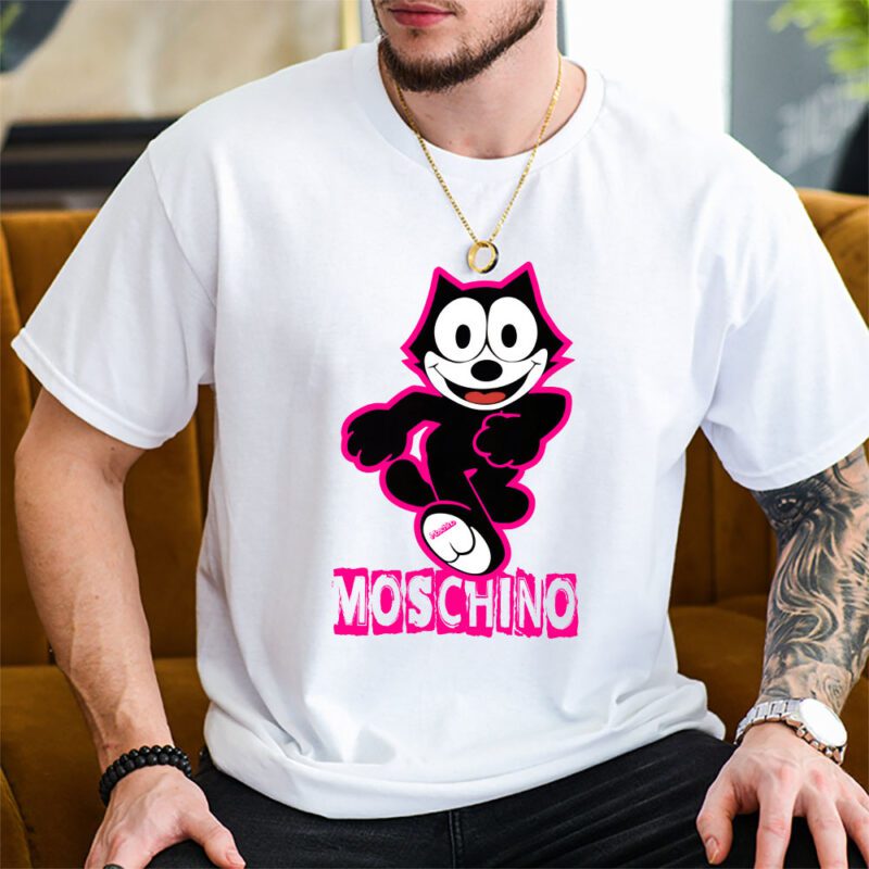 Felix The Cat Moschino Unisex T Shirt Cotton Tee TAT8176 2