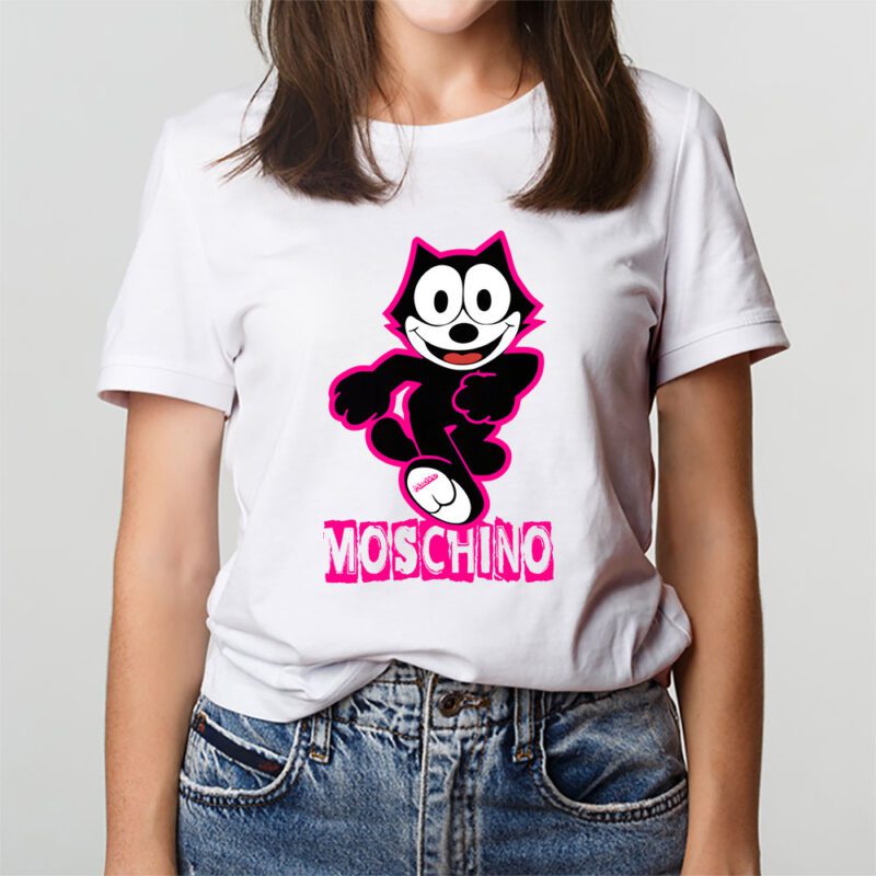 Felix The Cat Moschino Unisex T Shirt Cotton Tee TAT8176 3