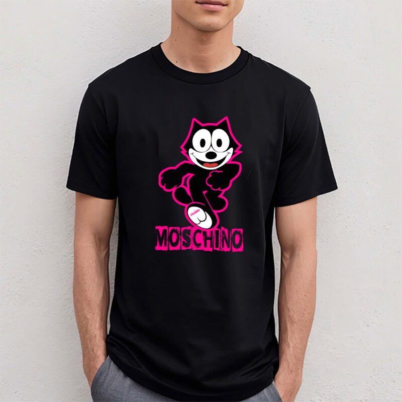 Felix The Cat Moschino Unisex T Shirt Cotton Tee TAT8176 4