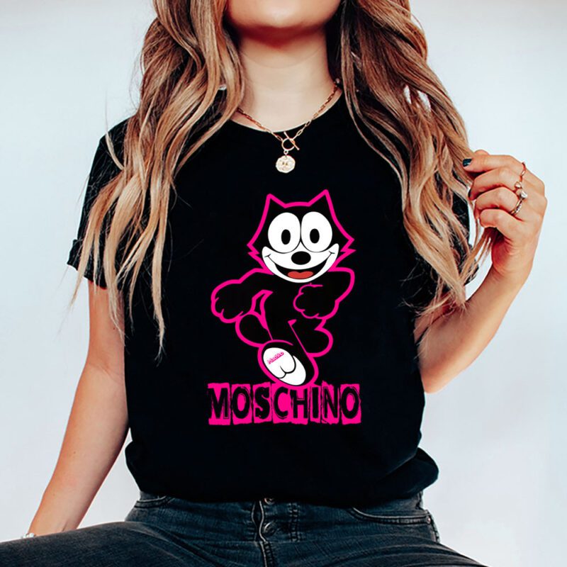 Felix The Cat Moschino Unisex T Shirt Cotton Tee TAT8176 5