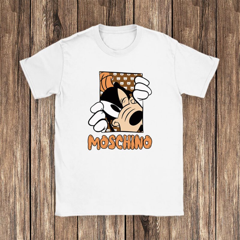 Goofy Dog Moschino Unisex T Shirt Cotton Tee TAT8186 1
