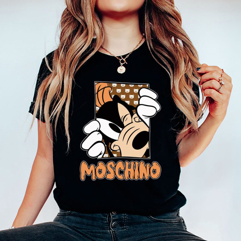 Goofy Dog Moschino Unisex T Shirt Cotton Tee TAT8186 5