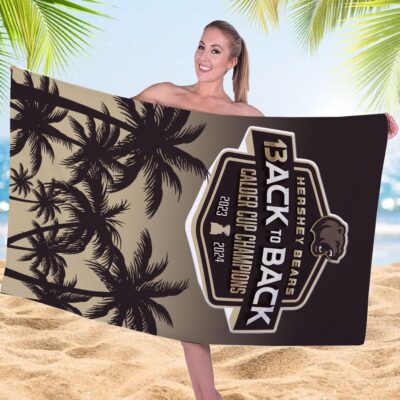 Hershey Bears Rectangle Beach Towel WBT1049 1 Hershey Bears Rectangle Beach Towel WBT1049 1