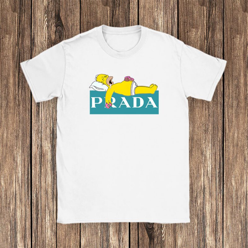 Homer Simpson Prada Unisex T Shirt Cotton Tee TAT14319 1