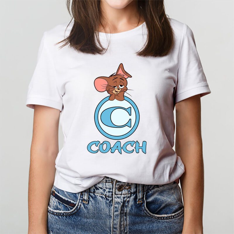 Jerrry In Tom And Jerry Coach Brand Unisex T Shirt Cotton Tee TAT6283 3