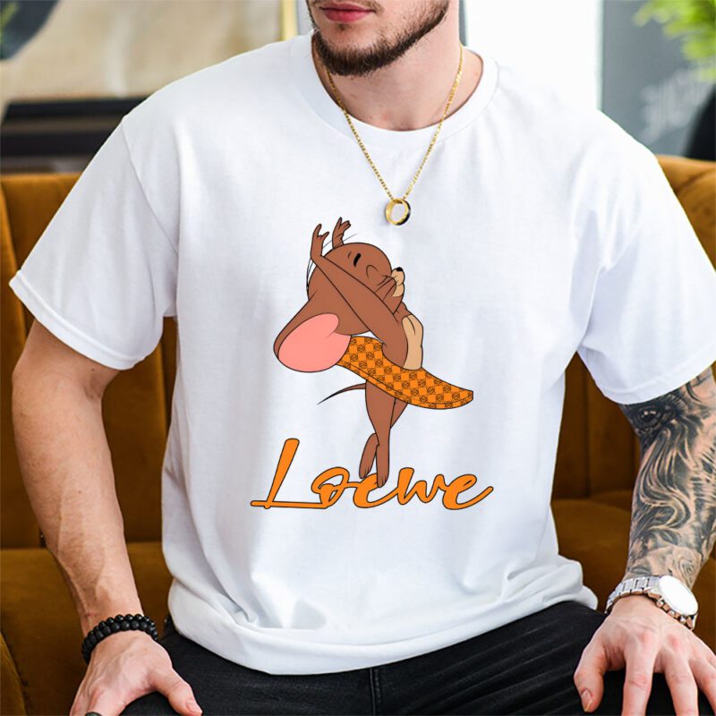 Jerrry In Tom And Jerry Loewe Unisex T Shirt TAT5508 2