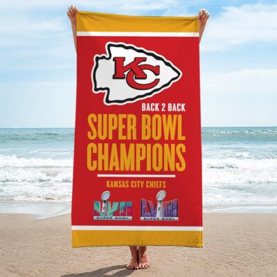 Kansas City Chiefs Rectangle Beach Towel WBT1149