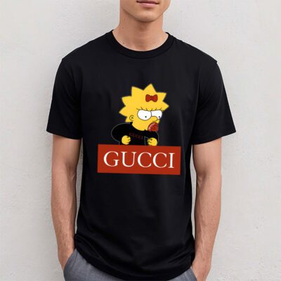 Lisa Simpson Gucci Unisex T Shirt Cotton Tee TAT14323 4