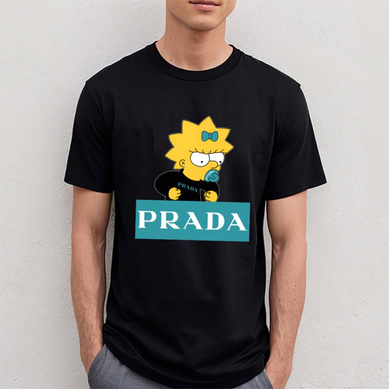 Lisa Simpson Prada Unisex T Shirt Cotton Tee TAT14325 4