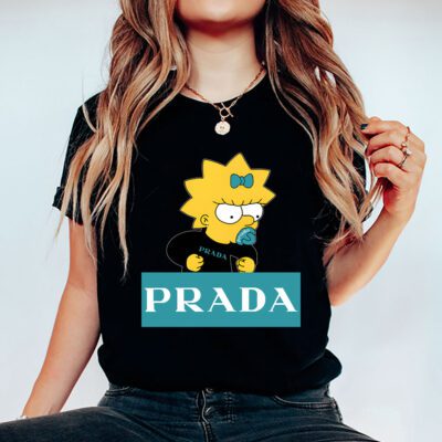 Lisa Simpson Prada Unisex T Shirt Cotton Tee TAT14325 5