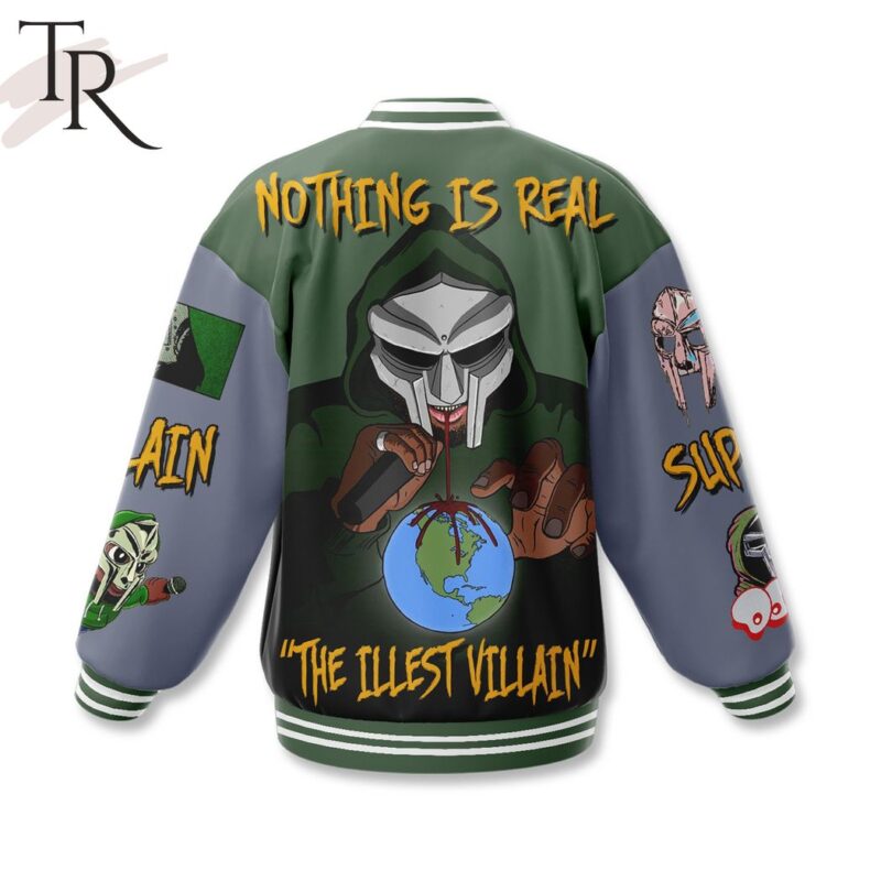 MF DOOM Nothing Is Real The Illest Villain Baseball Jacket TBJ1086 2