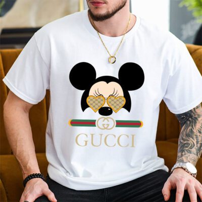 Mickey Gucci Unisex T Shirt Cotton Tee TAT14329 2