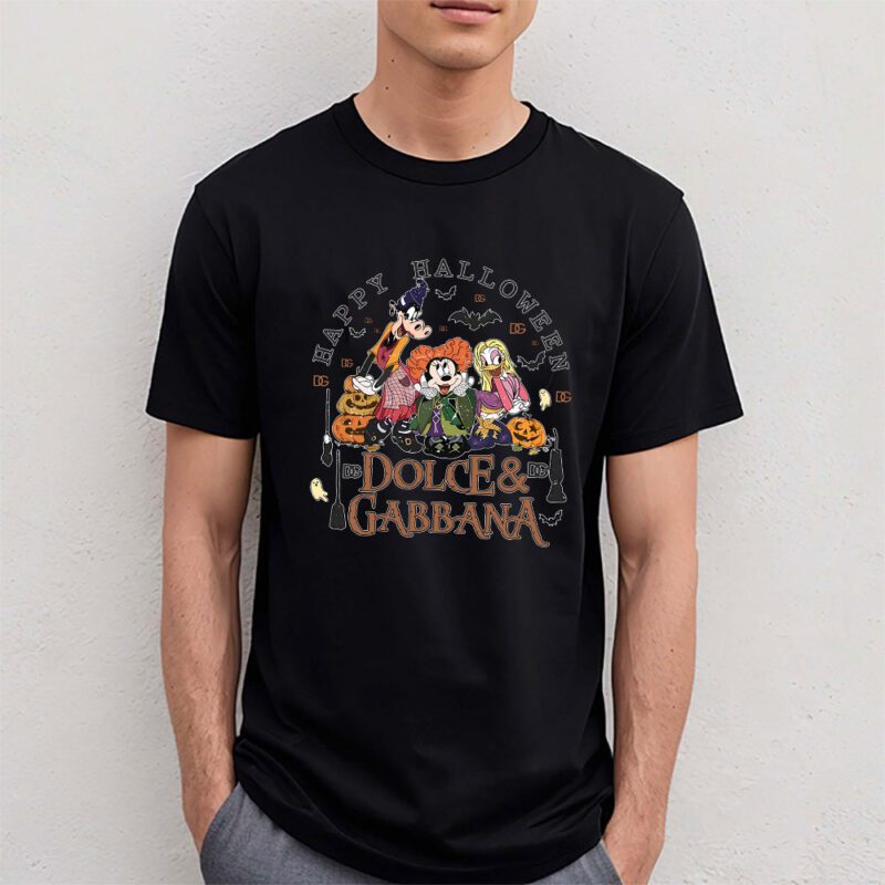 Mickey Happy Halloween Dolce Gabbana Unisex T Shirt Cotton Tee TAT9288 4