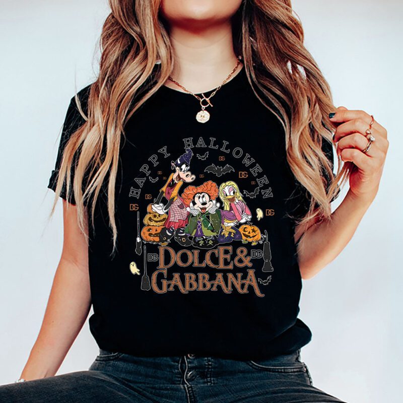 Mickey Happy Halloween Dolce Gabbana Unisex T Shirt Cotton Tee TAT9288 5