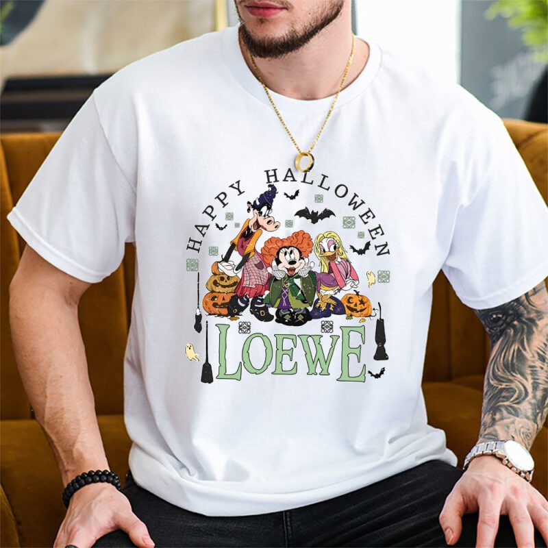 Mickey Happy Halloween Loewe Unisex T Shirt Cotton Tee TAT9293 2