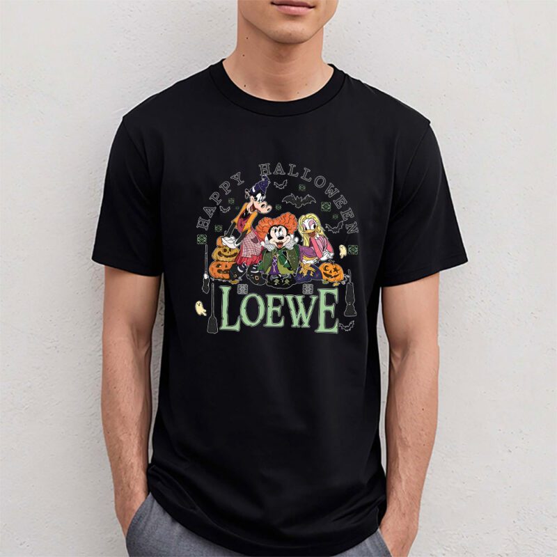 Mickey Happy Halloween Loewe Unisex T Shirt Cotton Tee TAT9293 4