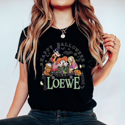 Mickey Happy Halloween Loewe Unisex T-Shirt Cotton Tee TAT9293 5 Mickey Happy Halloween Loewe Unisex T Shirt Cotton Tee TAT9293 5