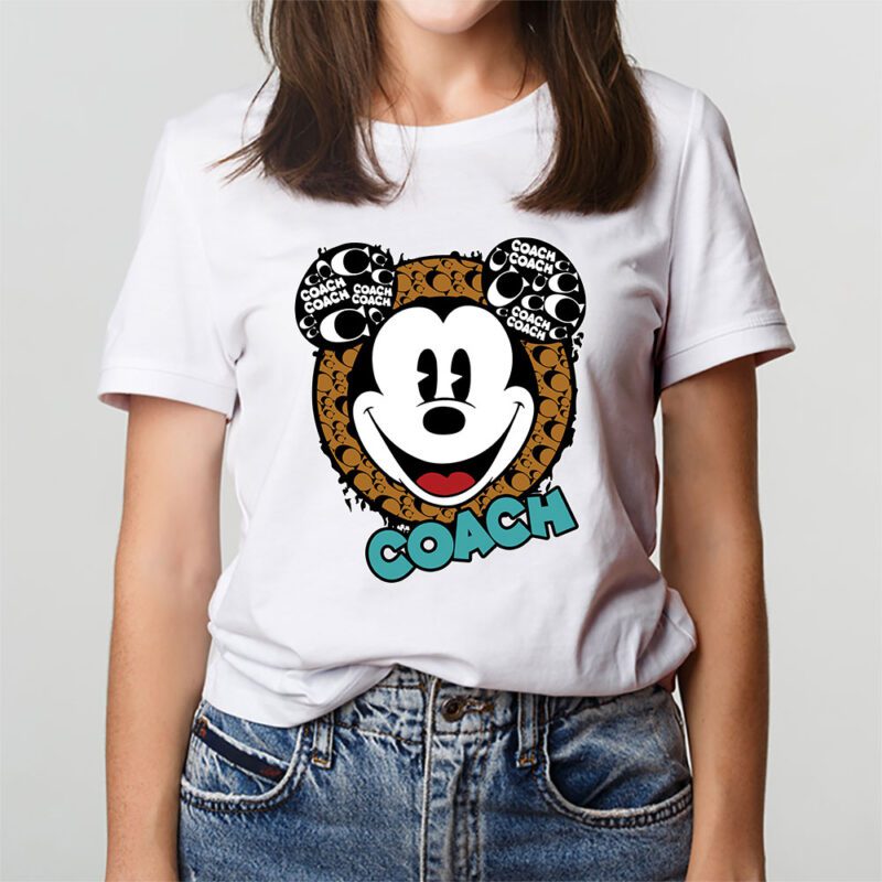 Mickey Mouse Coach Unisex T Shirt Cotton Tee TAT7067 3