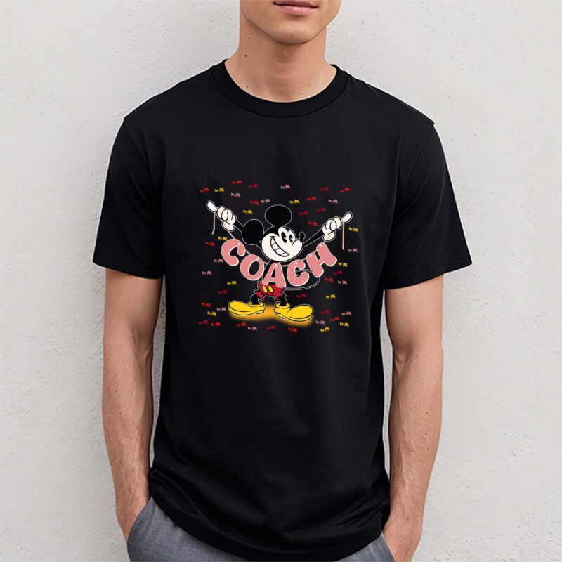 Mickey Mouse Coach Unisex T Shirt Cotton Tee TAT7588 4