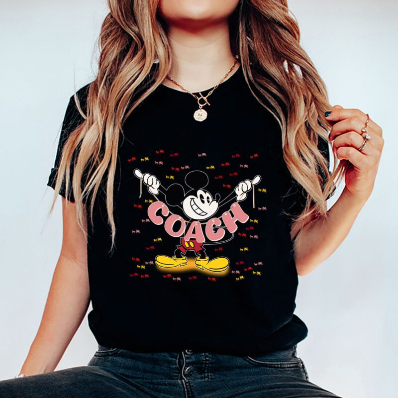 Mickey Mouse Coach Unisex T Shirt Cotton Tee TAT7588 5