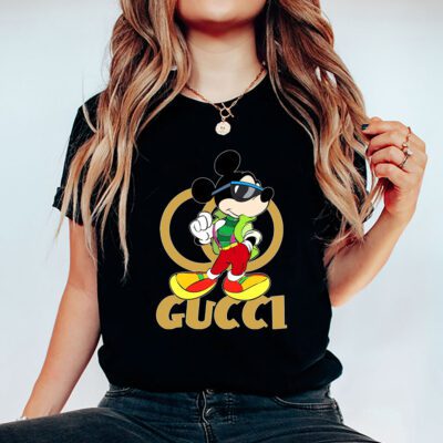 Mickey Mouse Gucci Unisex T Shirt Cotton Tee TAT7599 5