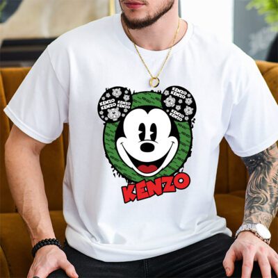 Mickey Mouse Kenzo Unisex T Shirt Cotton Tee TAT7078 2