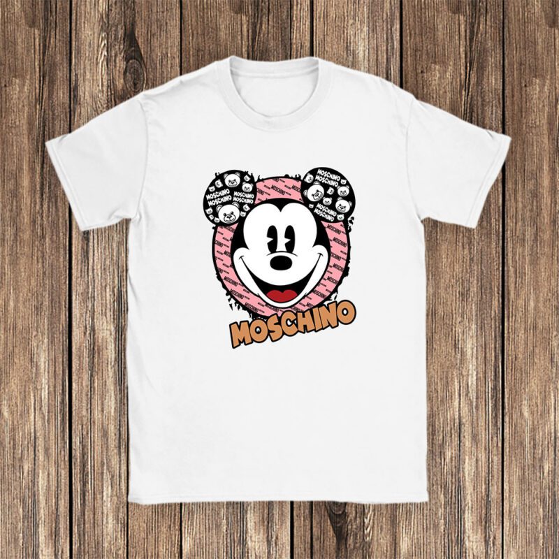 Mickey Mouse Moschino Unisex T Shirt Cotton Tee TAT7083 1