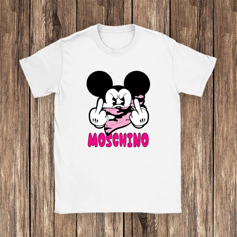 Mickey Mouse Moschino Unisex T Shirt Cotton Tee TAT7610 1