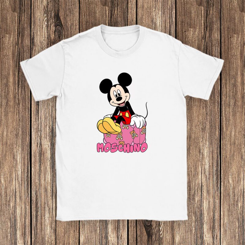 Mickey Mouse Moschino Unisex T Shirt Cotton Tee TAT7612 1