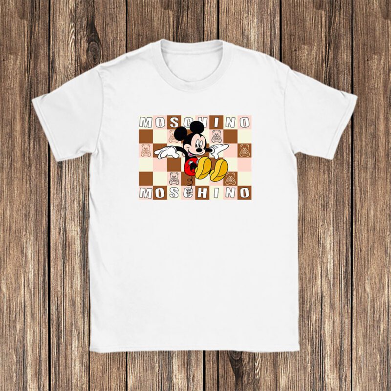 Mickey Mouse Moschino Unisex T Shirt Cotton Tee TAT8299 1