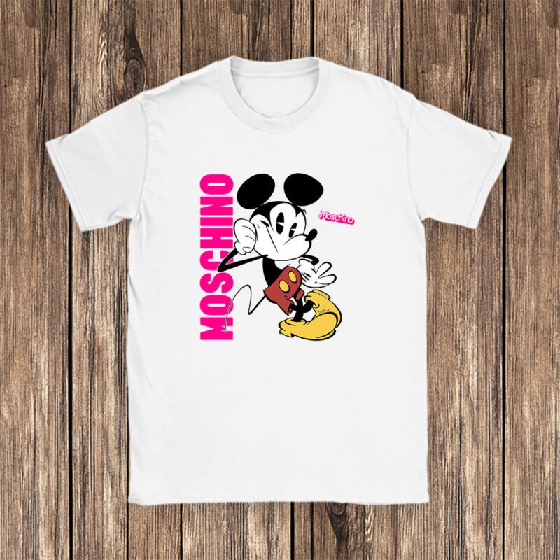 Mickey Mouse Moschino Unisex T Shirt Cotton Tee TAT8302 1