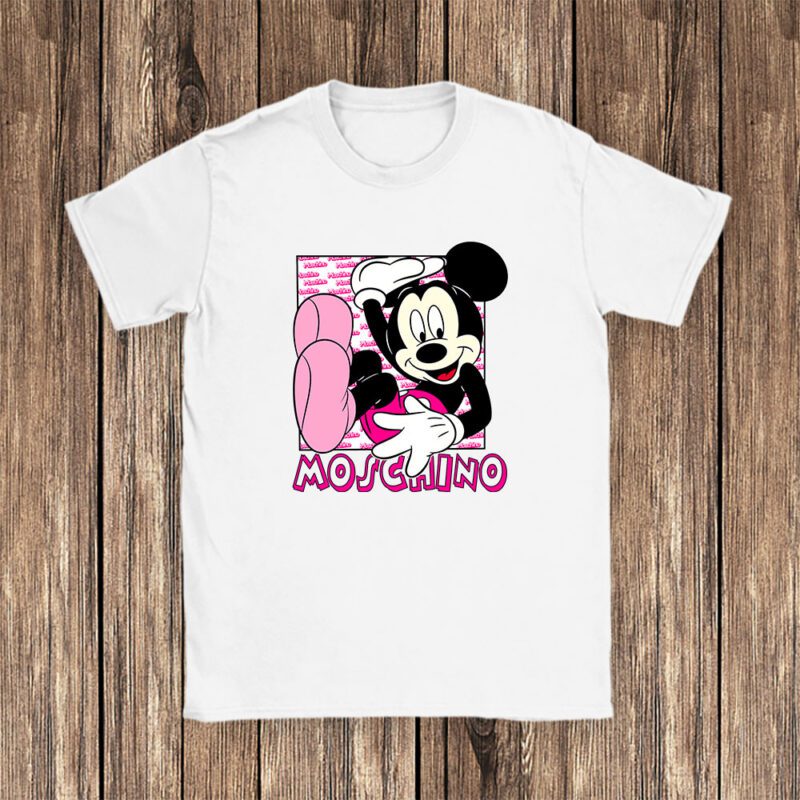 Mickey Mouse Moschino Unisex T Shirt Cotton Tee TAT8304 1