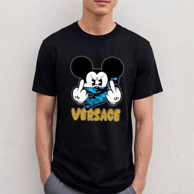 Mickey Mouse Versace Unisex T Shirt Cotton Tee TAT7614 4
