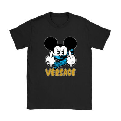 Mickey Mouse Versace Unisex T-Shirt Cotton Tee TAT7614