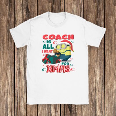 Minions Despicable Me Christmas Coach Brand Unisex T Shirt Cotton Tee TAT6320 1