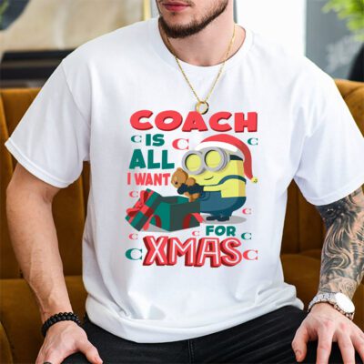 Minions Despicable Me Christmas Coach Brand Unisex T Shirt Cotton Tee TAT6320 2