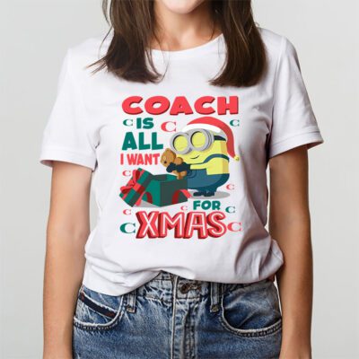 Minions Despicable Me Christmas Coach Brand Unisex T Shirt Cotton Tee TAT6320 3