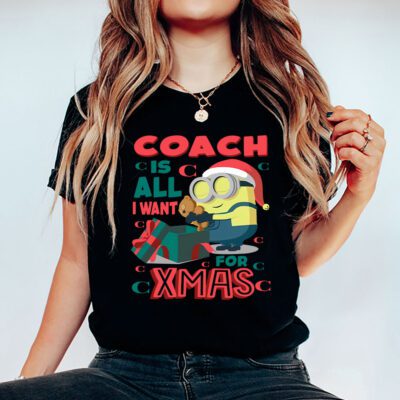 Minions Despicable Me Christmas Coach Brand Unisex T Shirt Cotton Tee TAT6320 5