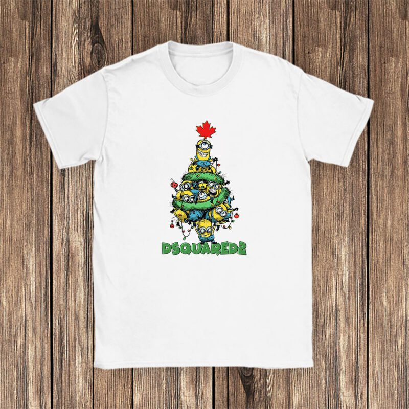 Minions Despicable Me Christmas Dsquared2 Brand Unisex T Shirt Cotton Tee TAT6322 1