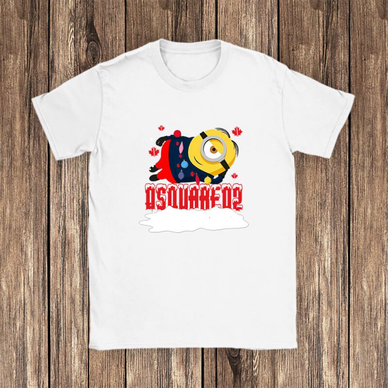 Minions Despicable Me Christmas Dsquared2 Brand Unisex T Shirt Cotton Tee TAT6325 1