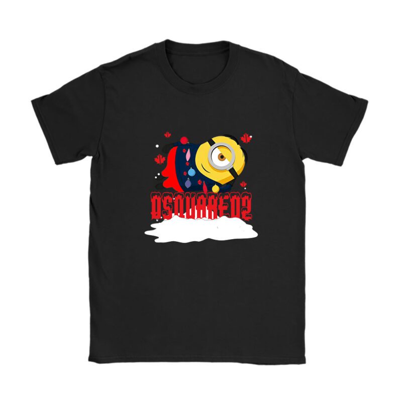 Minions Despicable Me Christmas Dsquared2 Brand Unisex T-Shirt Cotton Tee TAT6325