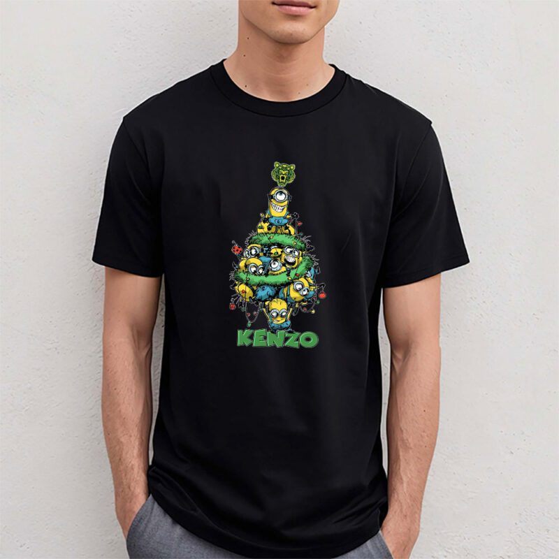 Minions Despicable Me Christmas Kenzo Brand Unisex T Shirt Cotton Tee TAT6330 4