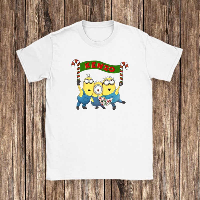 Minions Despicable Me Christmas Kenzo Brand Unisex T Shirt Cotton Tee TAT6331 1