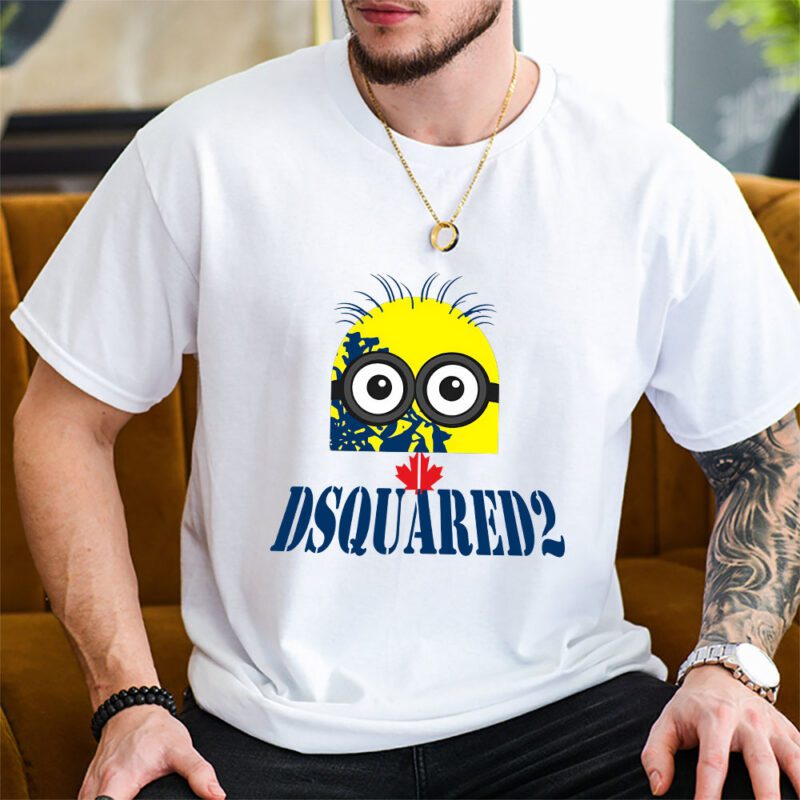 Minions Despicable Me Dsquared2 Brand Unisex T Shirt Cotton Tee TAT6337 1