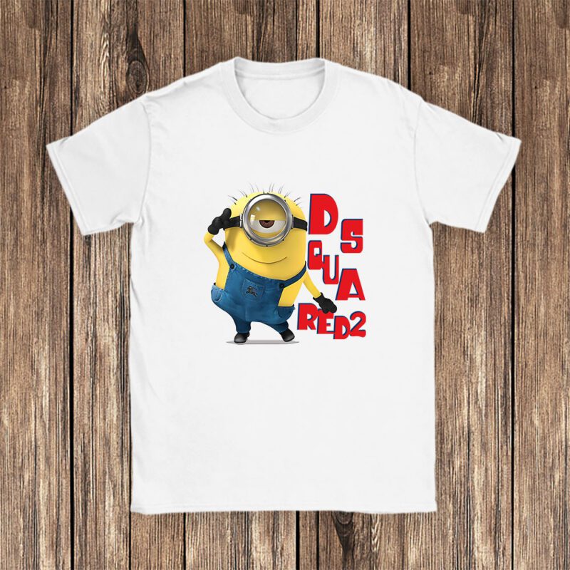 Minions Despicable Me Dsquared2 Brand Unisex T Shirt Cotton Tee TAT6338 1