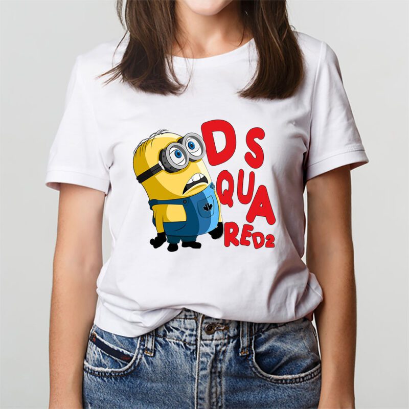 Minions Despicable Me Dsquared2 Brand Unisex T Shirt Cotton Tee TAT6339 2