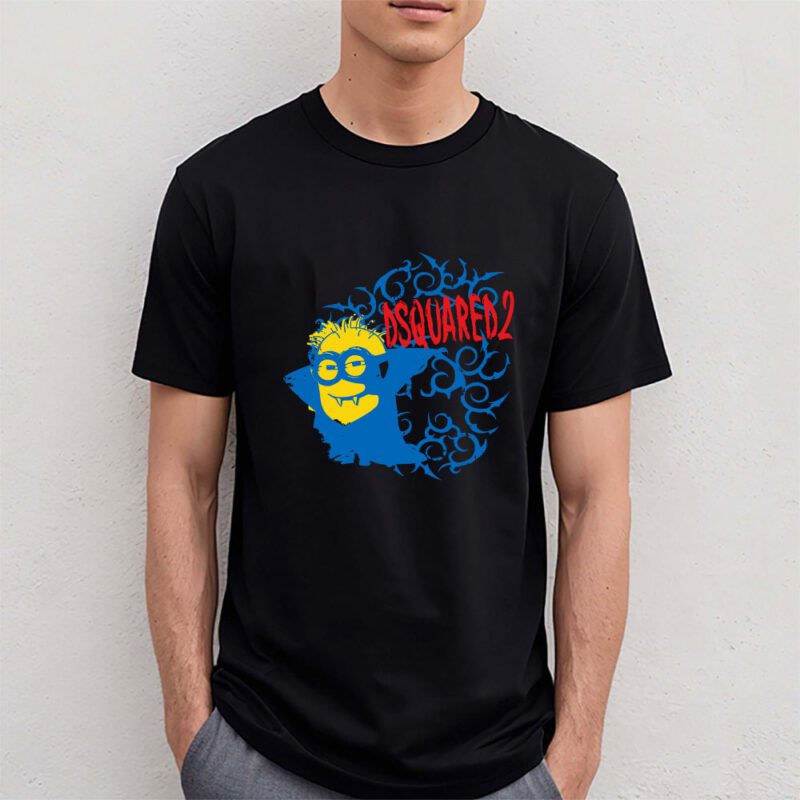 Minions Despicable Me Dsquared2 Brand Unisex T Shirt Cotton Tee TAT6340 4