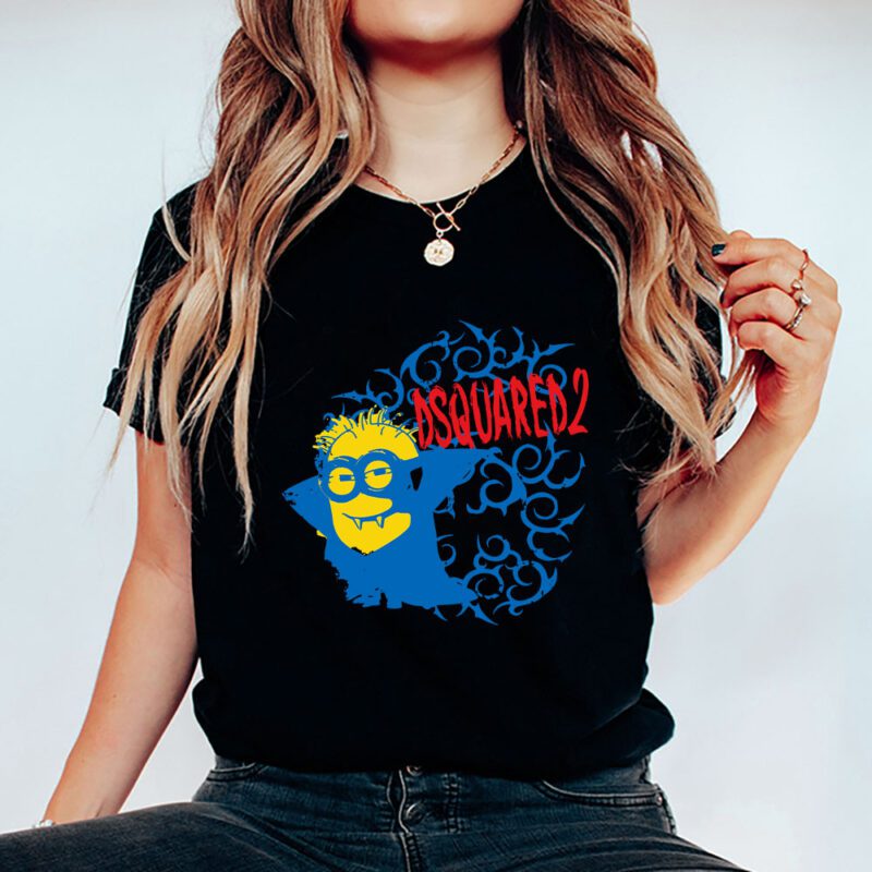 Minions Despicable Me Dsquared2 Brand Unisex T Shirt Cotton Tee TAT6340 5