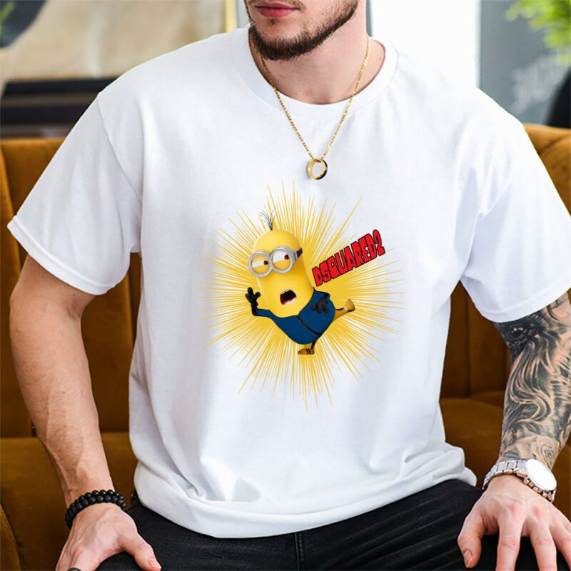 Minions Despicable Me Dsquared2 Brand Unisex T Shirt Cotton Tee TAT6341 2