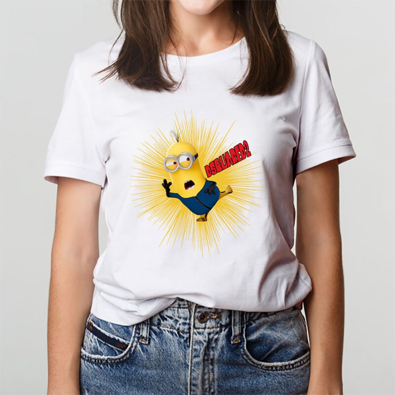 Minions Despicable Me Dsquared2 Brand Unisex T Shirt Cotton Tee TAT6341 3